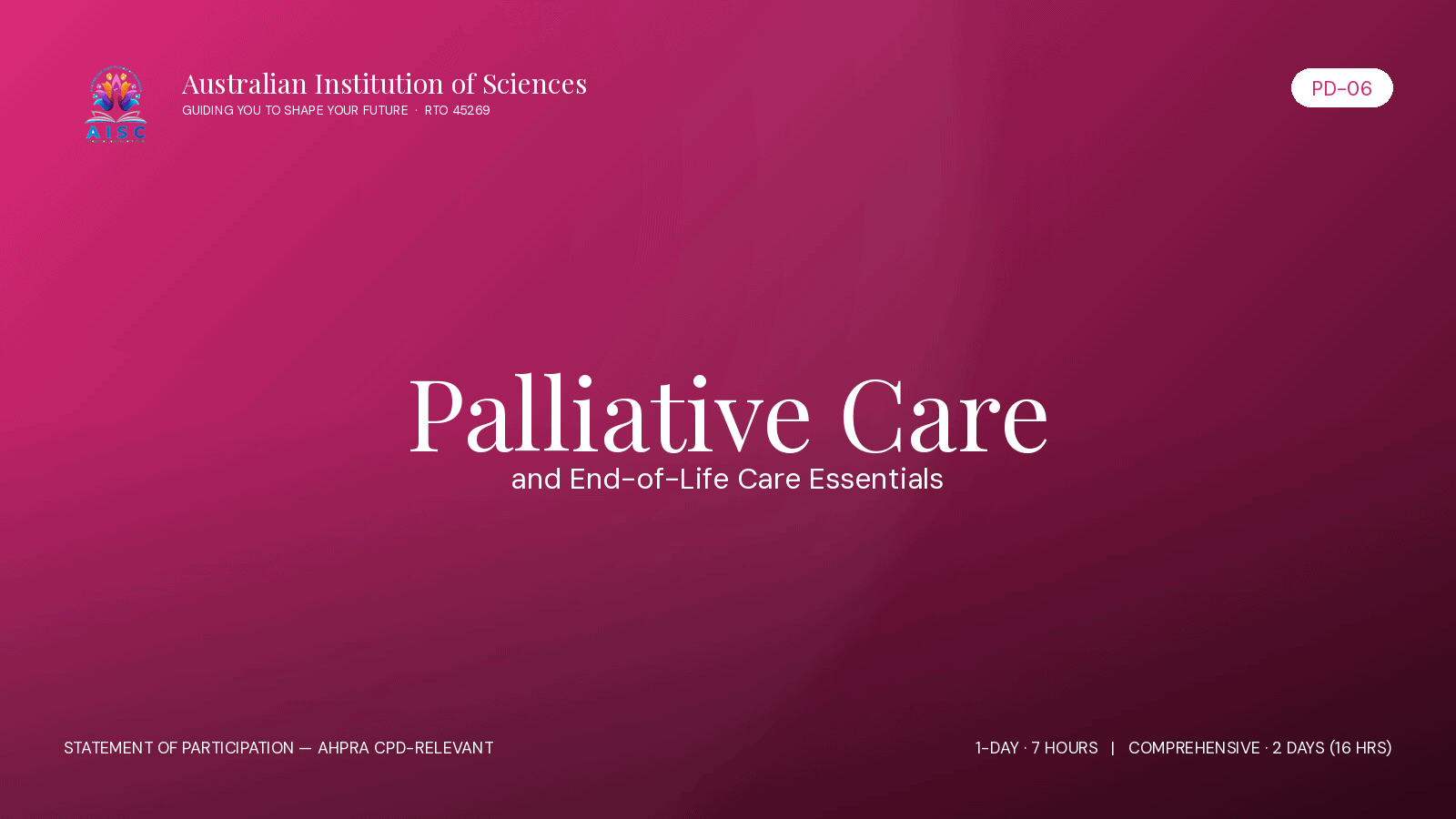 PD-06 Palliative Care and End-of-Life Care Essentials