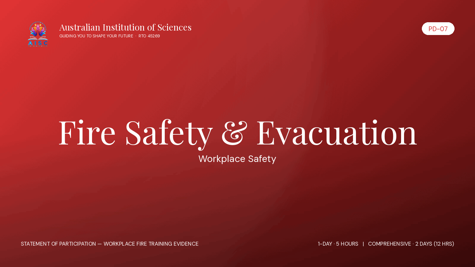 PD-07 Fire Safety and Emergency Evacuation in Care Facilities