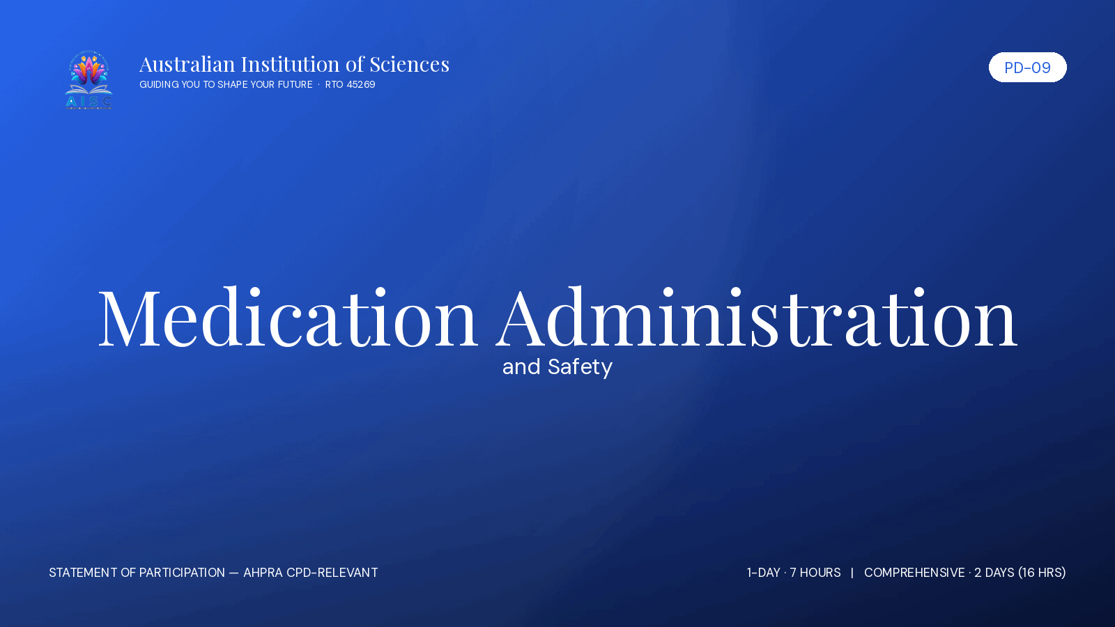 PD-09 Medication Administration and Safety